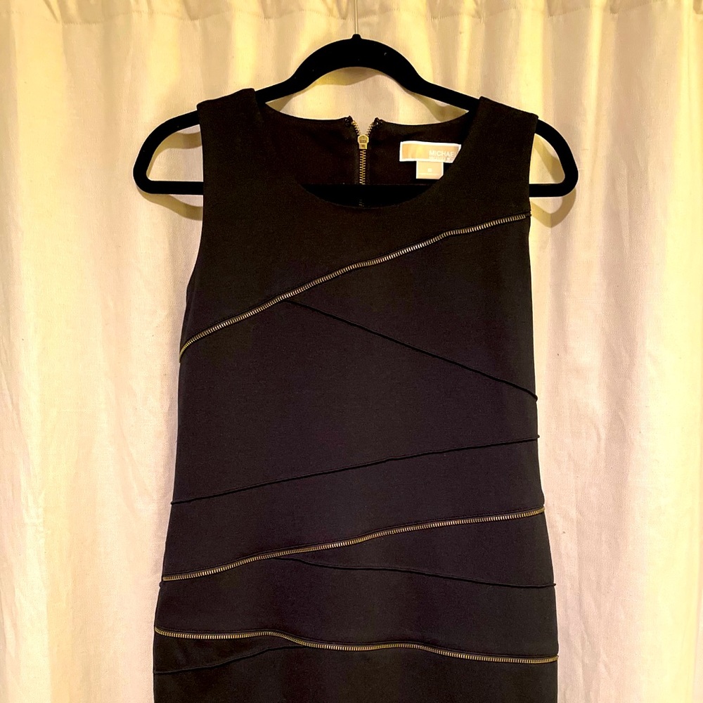 Michael Kors Black Zipper Dress